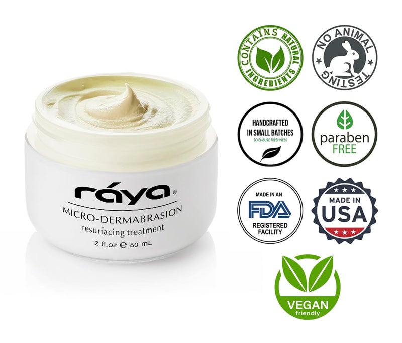 RAYA Microdermabrasion Facial Cream (107), Gentle Resurfacing and Cleansing Solution for Non-Problem Skin, Face Moisturizer, Face Cream for Women, Works to Minimize Fine Lines and Wrinkles, 2oz - Image 4