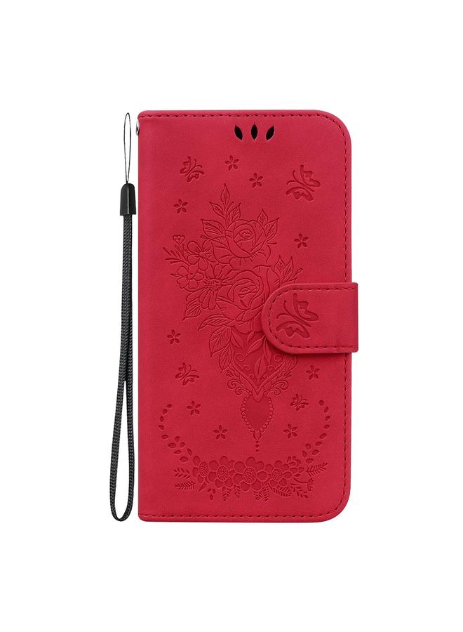 Zaboon Case For Huawei nova Y70 Plus Butterfly Rose Embossed Leather Phone Case - Image 2