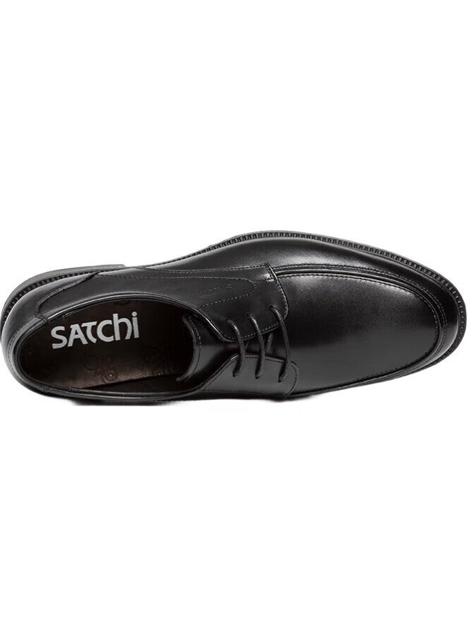 Satchi Men'S Shoes, Simple Men'S Leather Shoes, Business Formal Leather Shoes, Men'S Footwear, 402422375Z, Black, Size 40 - Image 2