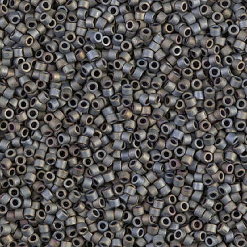 Miyuki Delica Seed Beads Bundle: Size 11/0, Matte Gray Black Collection - DB301, DB307, DB310-3 Tubes of 2" ea - Image 3