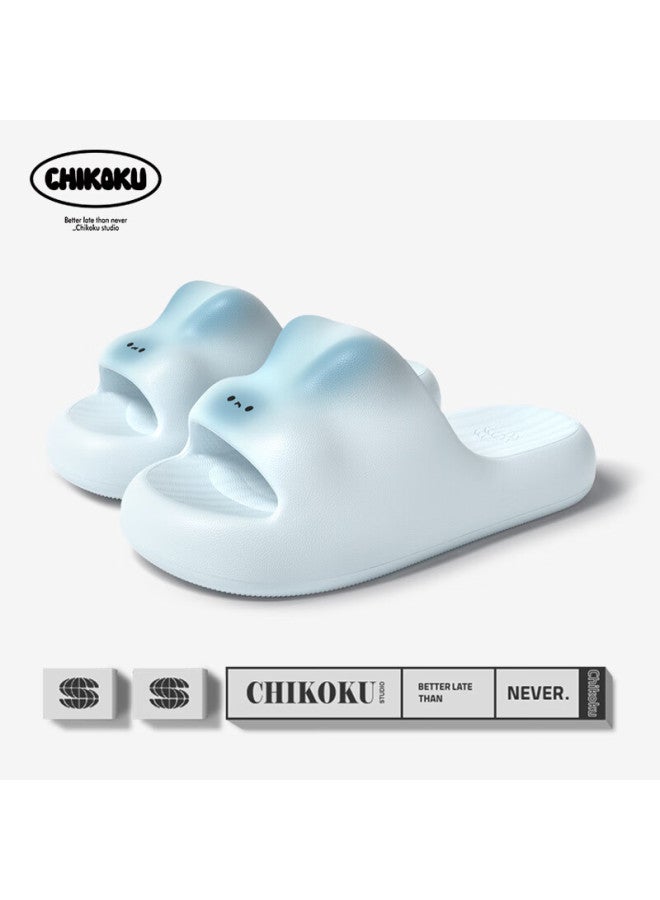 Chikoku شبشب أرنب لطيف للنساء بنعل سميك صيفي للداخل المنزل الحمام مقاوم للانزلاق صامت شبشب زوجي صيفي للارتداء في الخارج - Image 1