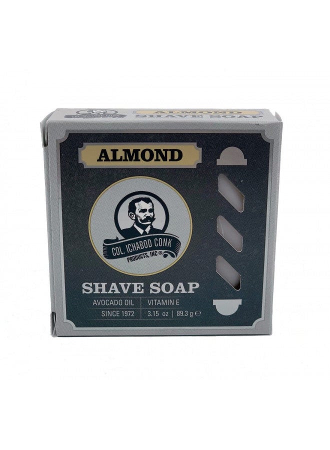 Colonel Conk Col. Conk Almond Shaving Soap 3.75 Ounce Large - Image 1