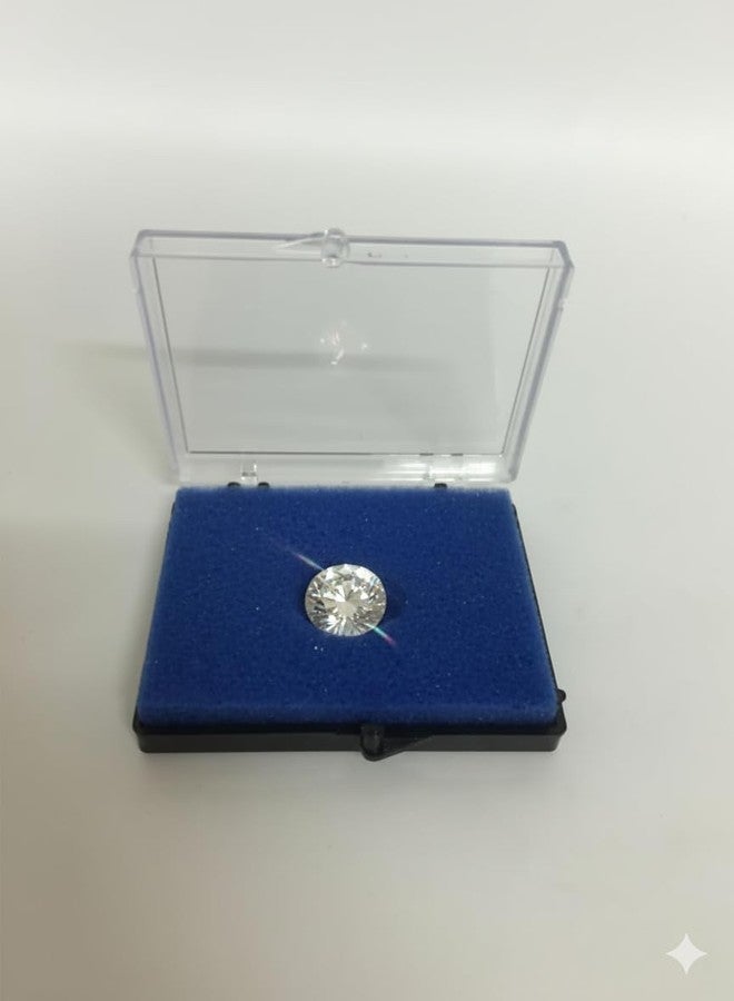 SENTONI Diamond & Gemstone Jewellery Display Box (5.5 x 4 cm, Blue) – Glass Top Metal Case for Loose Stones, Gems & Small Jewellery Items (Pack of 20) - Image 5