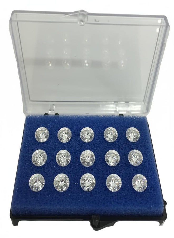 SENTONI Diamond & Gemstone Jewellery Display Box (5.5 x 4 cm, Blue) – Glass Top Metal Case for Loose Stones, Gems & Small Jewellery Items (Pack of 20) - Image 3