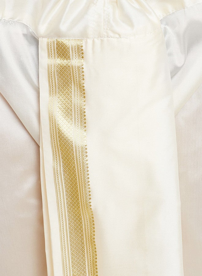 SOJANYA Off-White Dhoti Pants - Image 4