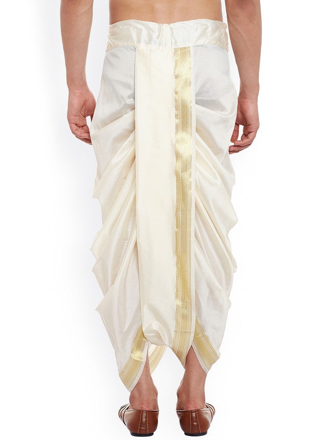 SOJANYA Off-White Dhoti Pants - Image 3