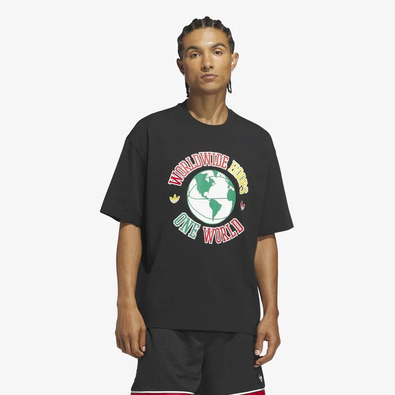 Adidas Originals  ORIGINALS WORLDWIDE HOOPS GLOBAL T-Shirt  | Best Price UAE