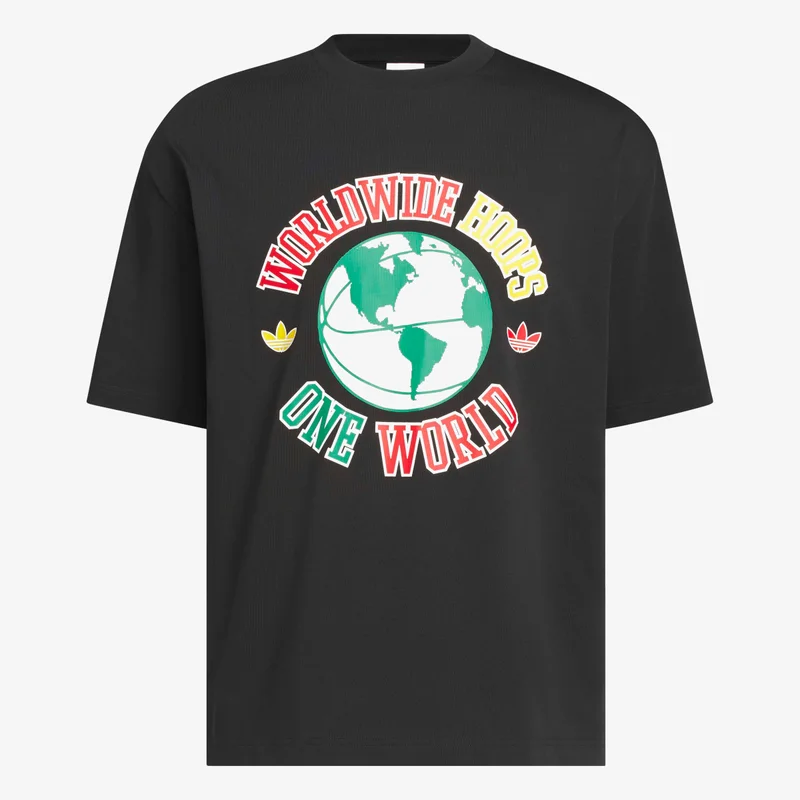 Adidas Originals  ORIGINALS WORLDWIDE HOOPS GLOBAL T-Shirt  | Best Price UAE