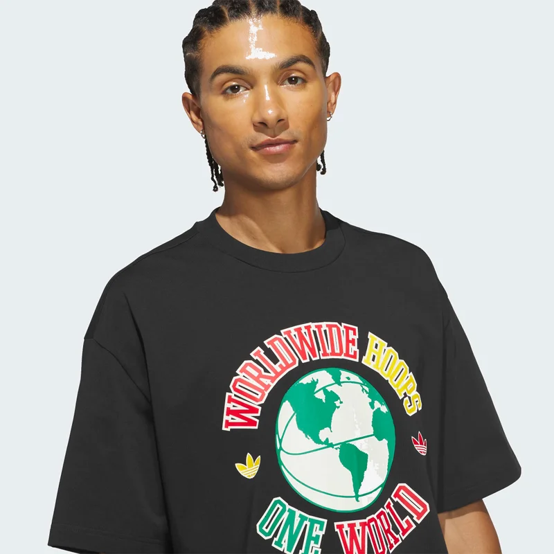 Adidas Originals  ORIGINALS WORLDWIDE HOOPS GLOBAL T-Shirt  | Best Price UAE