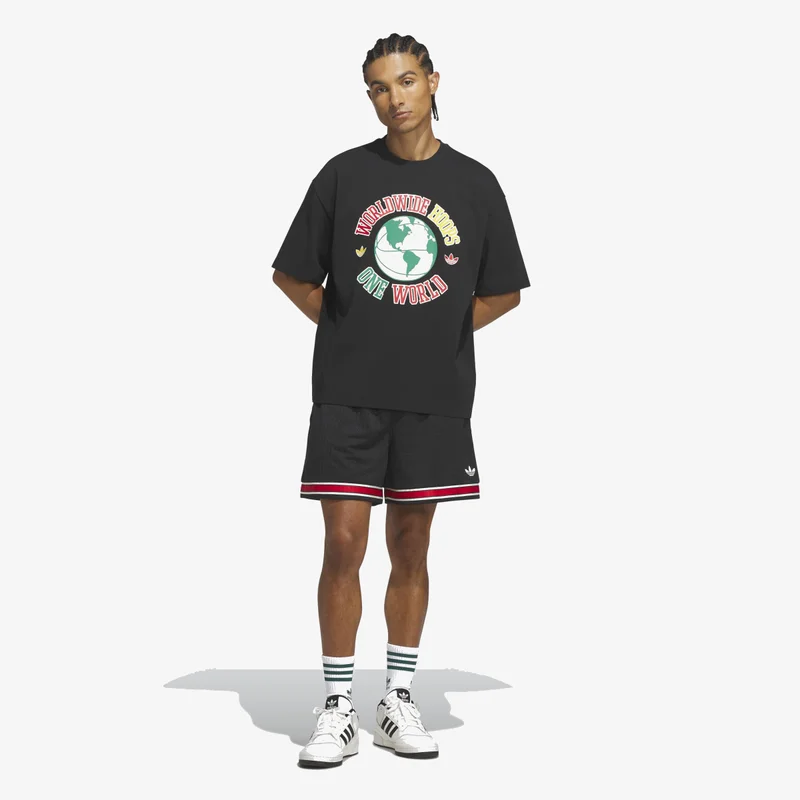 Adidas Originals  ORIGINALS WORLDWIDE HOOPS GLOBAL T-Shirt  | Best Price UAE