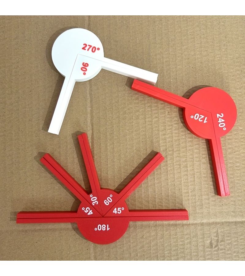 Teaching Protractor Set 30 45 60 180 Degrees Geometry Math Supplies - Image 2