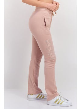adidas Originals Women Sportswear Fit Brand Logo Training Pants, Tan  - Image 2