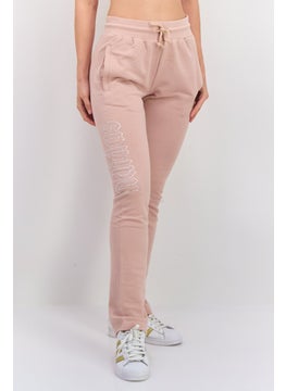 adidas Originals Women Sportswear Fit Brand Logo Training Pants, Tan  - Image 1