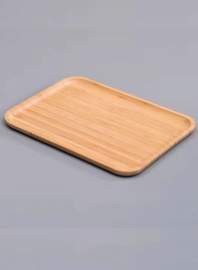 general High Grade Round Bamboo Tray Brown 30*20*1.35CM