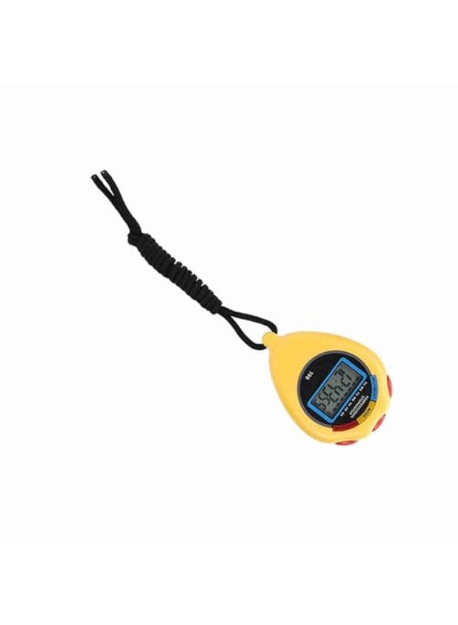 Generic RIZGHWOY Electronic Timer Stopwatch, Professional Racing Stopwatch for Recording, Suitable for Running/Swimming, Wide Application for Gym/School (Yellow)  - Image 1