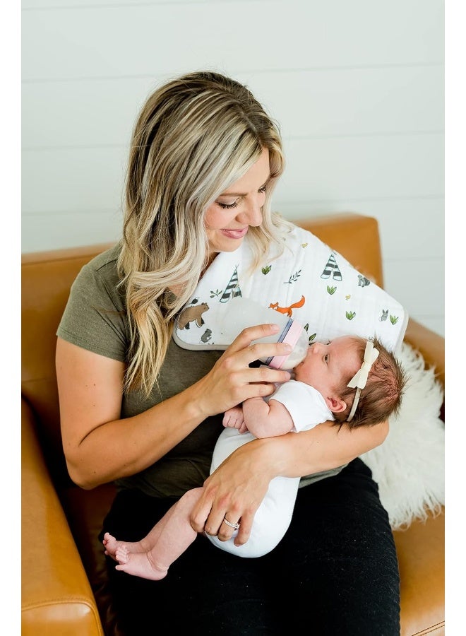 Little Unicorn Ultra-Absorbent Premium Burp Cloth | Soft on Baby's Skin | Larger Size | Ergonomic Design (Forest Friends) - Image 3