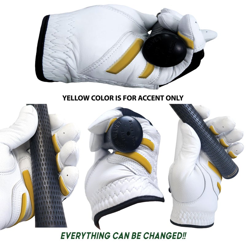 MONKEY GRIP Golf Glove Bearing Capacity Non silp No Slice pad Premium Lether Power Pad Left Hand (Man-Medium) - Image 3