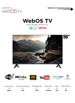 AVANOS 55-Inch Smart LED WebOS TV, 4K UHDR, Air Play, Dolby Audio, Magic Remote  - Image 2