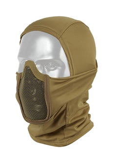 Excefore Balaclava Mesh Mask Ninja Tactical Mask with Full Face Protection Tactical Airsoft Steel Metal Breathable Balaclava Mesh Mask for Outdoor Cycling Hunting  - Image 1
