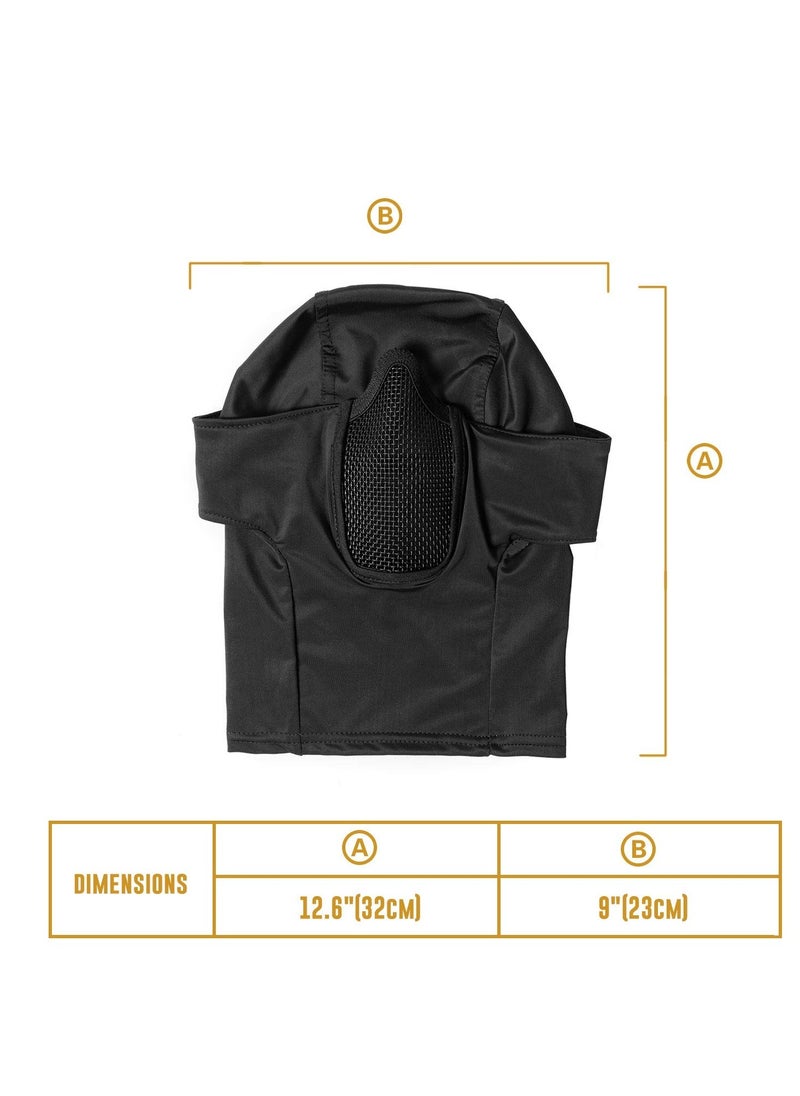 Excefore Balaclava Mesh Mask Ninja Tactical Mask with Full Face Protection Tactical Airsoft Steel Metal Breathable Balaclava Mesh Mask for Outdoor Cycling Hunting  - Image 4