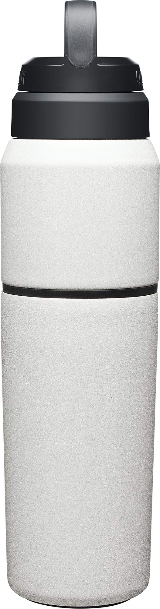 CamelBak MultiBev Water Bottle & Travel Cup – Vacuum Insulated Stainless Steel – White – 22oz bottle & 16oz cup - Image 5