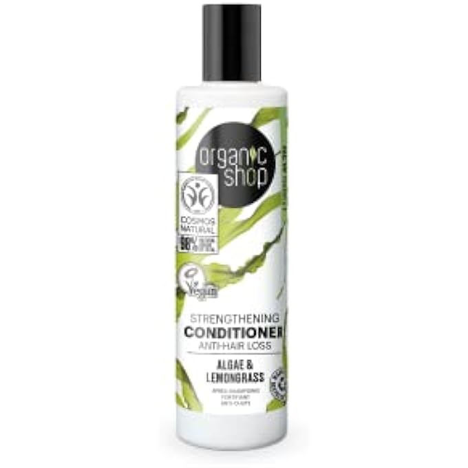 Organic Shop STRENGTHENING CONDITIONER ANTI-HAIR LOSS ALGAE AND LEMONGRASS (280ML) - Image 2
