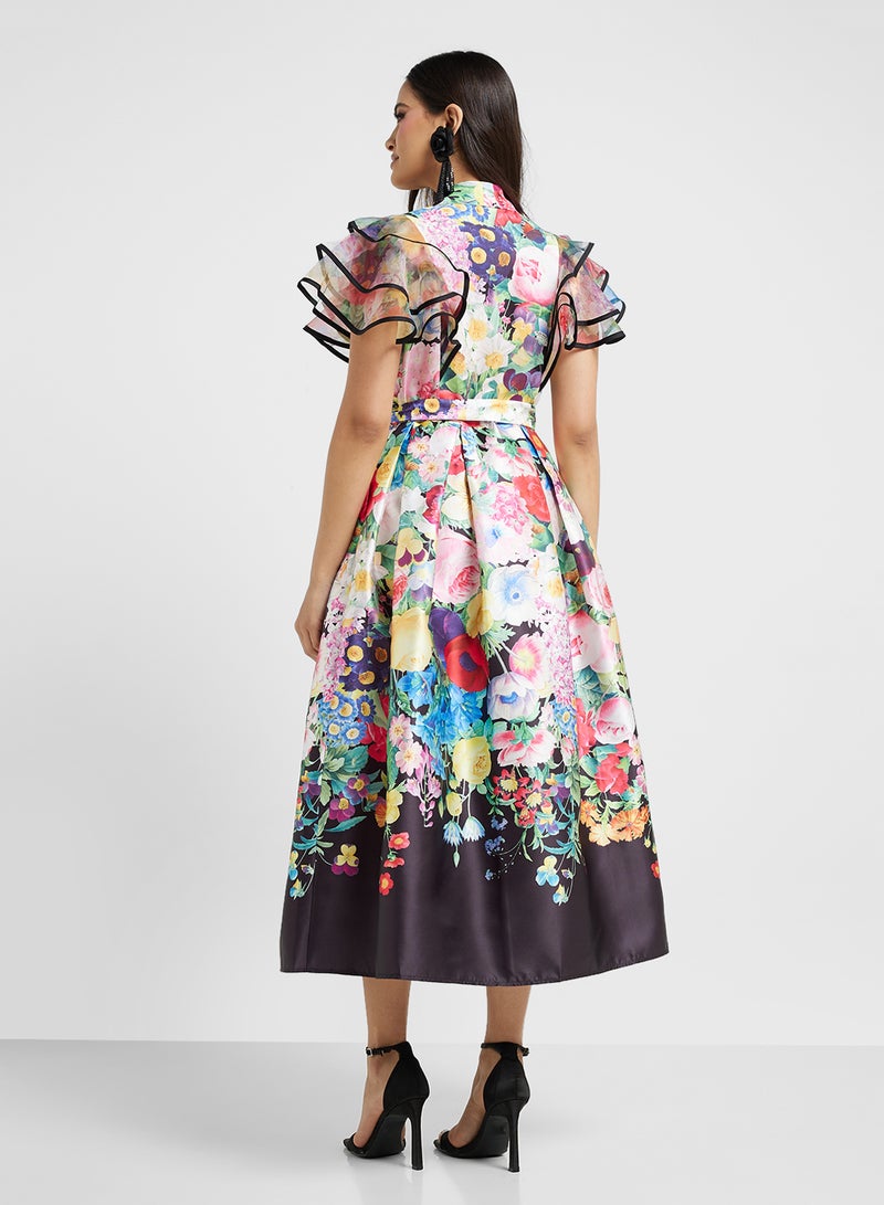 ELLA Floral Print Dress - Image 2