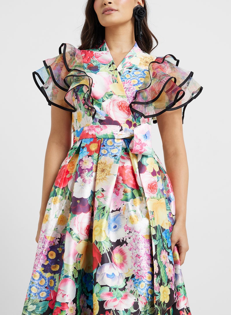 ELLA Floral Print Dress - Image 3