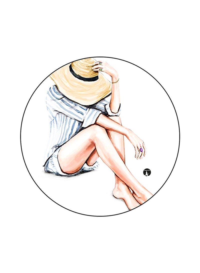 RKN Printed Round Mouse Pad Multicolour