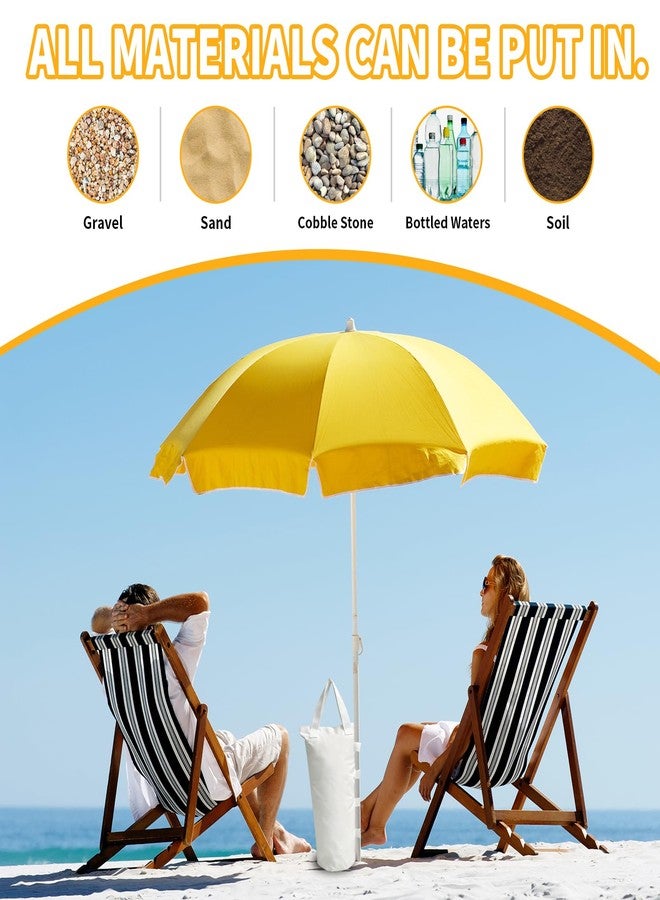 Ikerall Canopy Weights Bag Leg Weight for Pop up Canopy Tent, Sand Bags for Patio Umbrella Instant Outdoor Sun Shelter (White) - Image 3