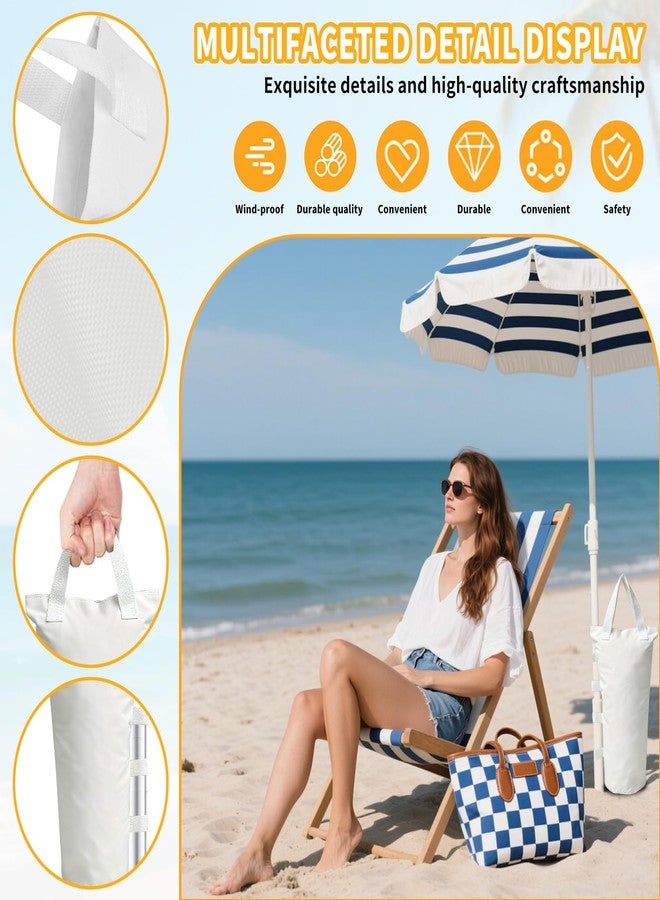 Ikerall Canopy Weights Bag Leg Weight for Pop up Canopy Tent, Sand Bags for Patio Umbrella Instant Outdoor Sun Shelter (White) - Image 4