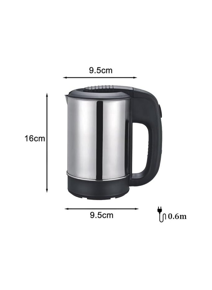 حور غلاية كهربائية صغيرة من حور من الستانلس ستيل بسعة 0.5 لتر، 600واط غلاية مياه محمولة للسفر - Image 3