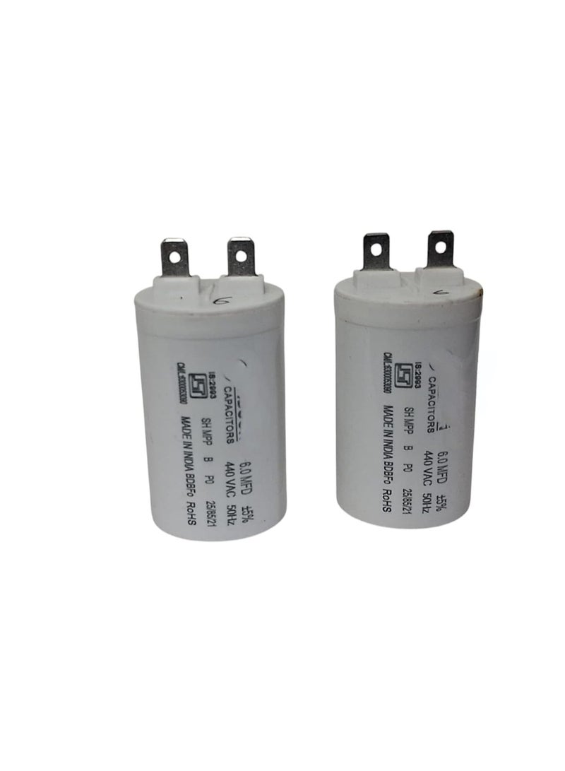 Abbasali Motor Capacitor 450V For Household Electric Appliances Pack Of 2 - Image 2