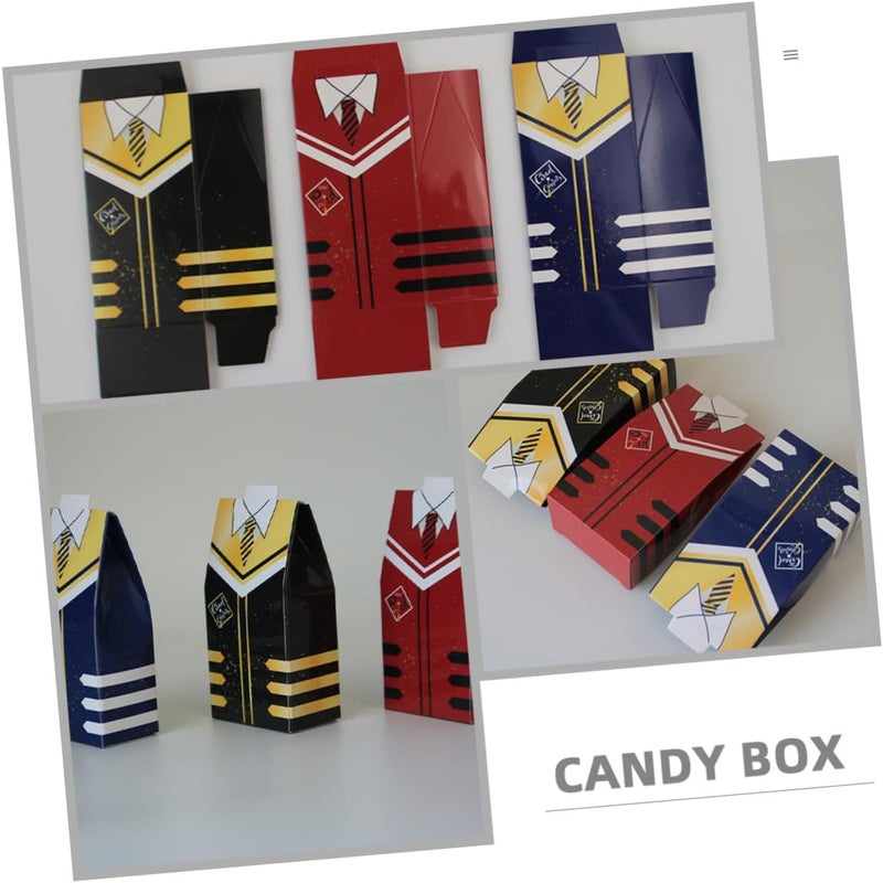 IDEANATEGRATE Graduation Paper Candy Box with Blue Graduation Cap Design 50pcs Party Favor Boxes - Image 4