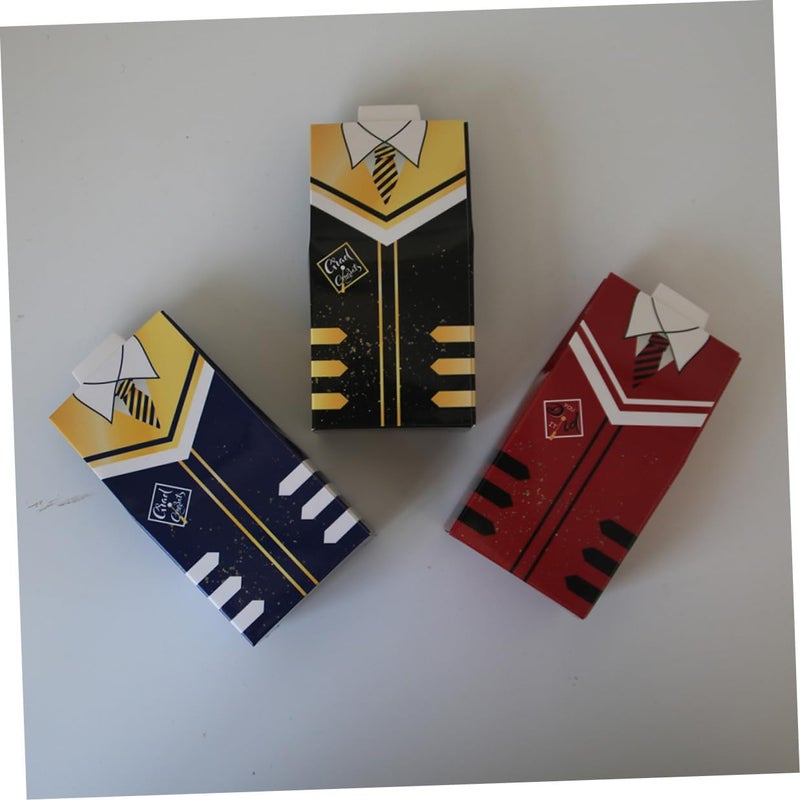 IDEANATEGRATE Graduation Paper Candy Box with Blue Graduation Cap Design 50pcs Party Favor Boxes - Image 3