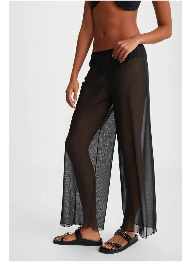GRIMELANGE Grimelange Arista Women's Summer Tulle Black Pants