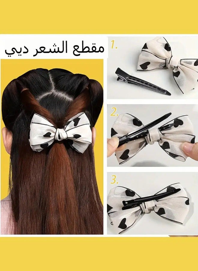 مشابك شعر معدنيه，20 قطعة مقاطع شعر بطة معدنية ، مجموعة 9 سم للنساء ، دبابيس شعر أسود غير قابلة للانزلاق لتصفيف الشعر للشعر الطويل ، ومقاطع الشعر متعددة الاستخدامات ، مقاطع بطة التمساح لتصفيف الشعر ، تلوين الشعر - Image 5