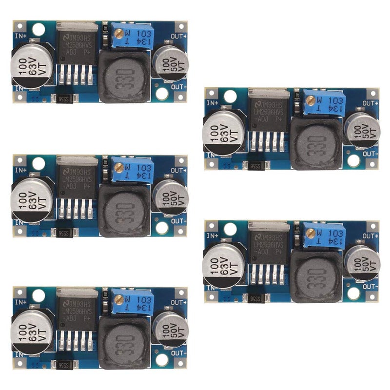 5PCS LM2596HVS DCDC Step Down 48V Input Adjustable Buck Converter Power Module 3240V Step Down Voltage Switching Regulator Electric Vehicle Power Supply Module