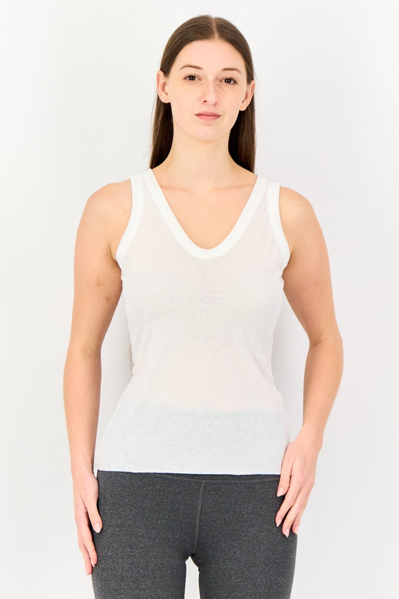 Nike Women Sportswear Fit Sleeveless Training Top, White - Image 1