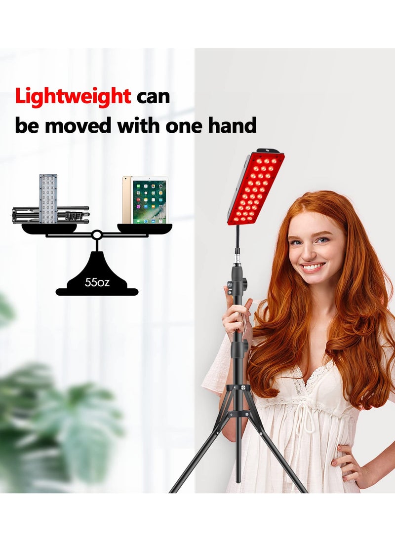 ASIV - Red Light Therapy Lamp, Infrared Light Therapy with Stand - 660nm Redlight and 850nm Near Infrared Light Device for Body Pain Relief Skin Care - Image 1