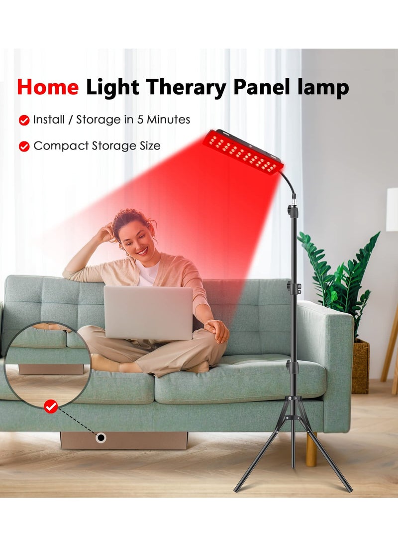 ASIV - Red Light Therapy Lamp, Infrared Light Therapy with Stand - 660nm Redlight and 850nm Near Infrared Light Device for Body Pain Relief Skin Care - Image 1
