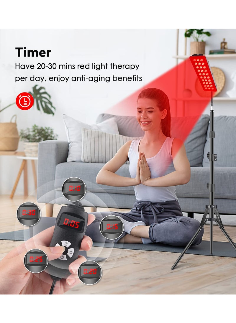ASIV - Red Light Therapy Lamp, Infrared Light Therapy with Stand - 660nm Redlight and 850nm Near Infrared Light Device for Body Pain Relief Skin Care - Image 1