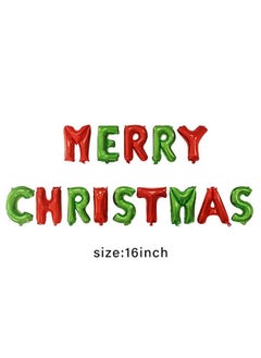Soochat Soochat Merry Christmas Balloons, Christmas Letter Aluminum Foil Balloons Banner - Xmas Party Supplies Decorations Home Party Decor  - Image 2