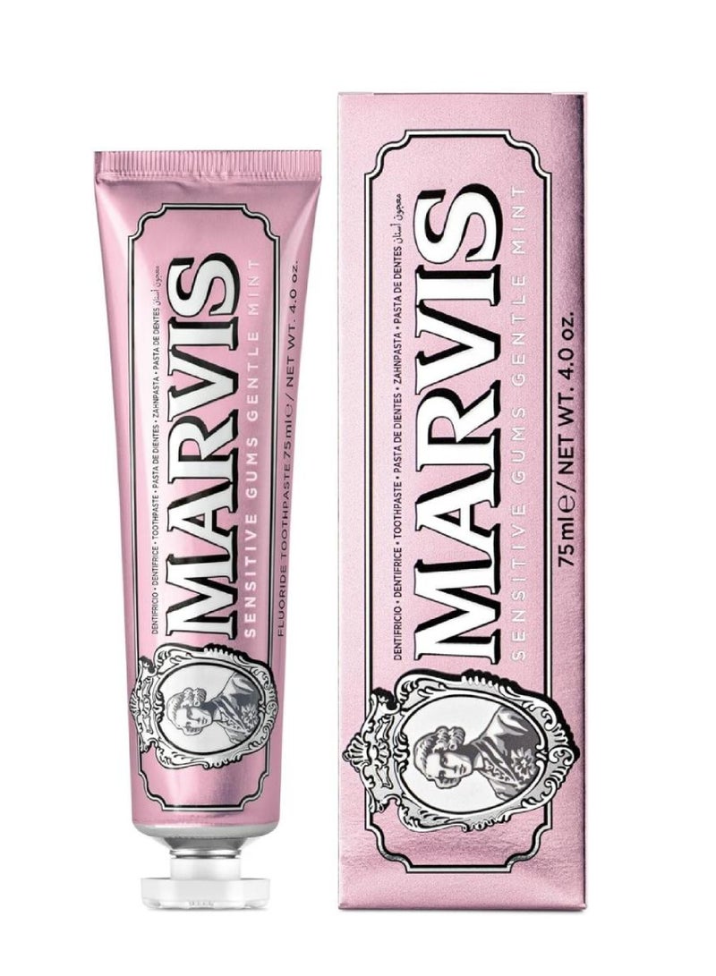 Marvis مارفيس معجون أسنان ناعم بالنعناع الحساس 75 مل