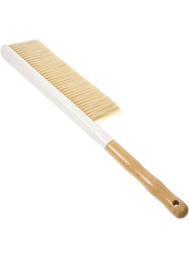 erorex Healeved Dust Brush Whisk Brooms Carpet Cleaning Brush Soft Bristle Hair Brush Soft Brush Cleaning Brushes for Household Use Brush Grubber Hair Broom Brush for Cleaning The Pet Beige - Image 1