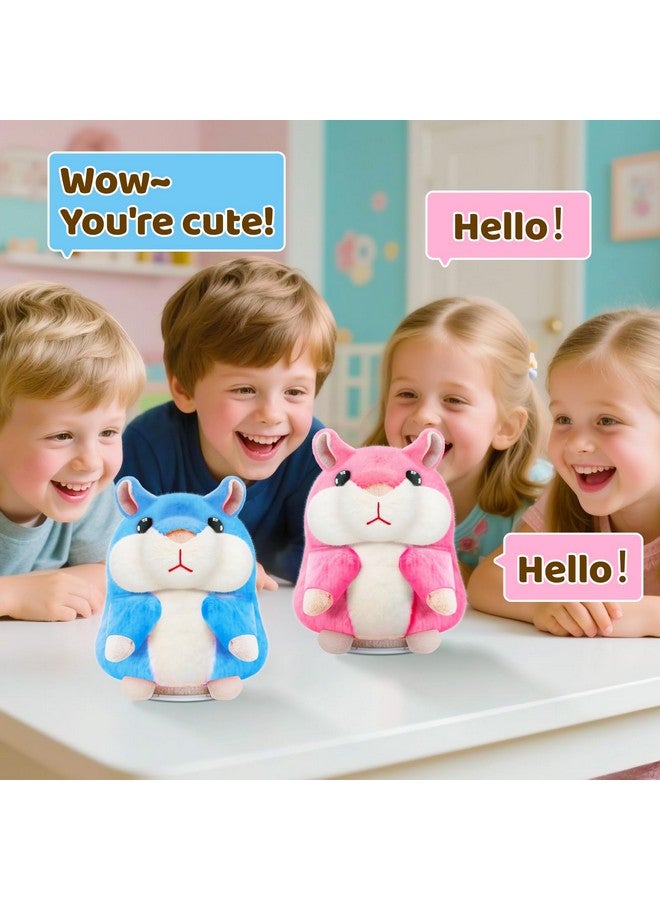 SANJOIN Kids Toddler Toys for Ages 2-4, Talking Hamster Repeats What You Say, Interactive Plush Repeating Toy for 2 3 4 5 6 8 Year Old Boy Girl Birthday Gift (Pink) - Image 5