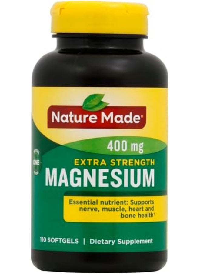 Nature Made Nature Made Extra Strength Magnesium Oxide 400 mg, Dietary Supplement for Muscle Support, 110 Count  - Image 2