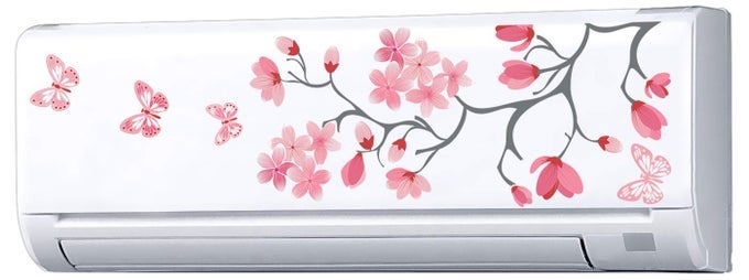 AC STICKER FRIDGE STICKER WALL STICKER SPLIT AC STICKERS AIR CONDITIONER STICKER STANDARD SIZE FIT FOR ALL MODELSSIZESBRANDS VINYL MULTICOLOR SM6012 SELFADHESIVE