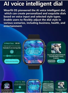 Haino Teko HainoTeko Germany RW44 Round Screen AMOLED Display With 3 Pair Straps  - Image 2