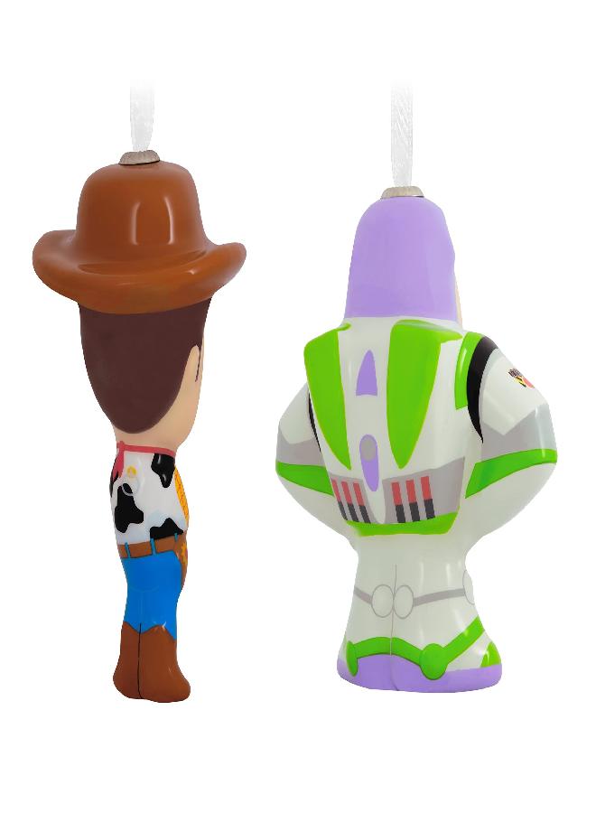 Hallmark Hallmark Disney/Pixar Toy Story Woody and Buzz Lightyear Decoupage Christmas Ornaments, Set of 2 (0003HCM1153)  - Image 5
